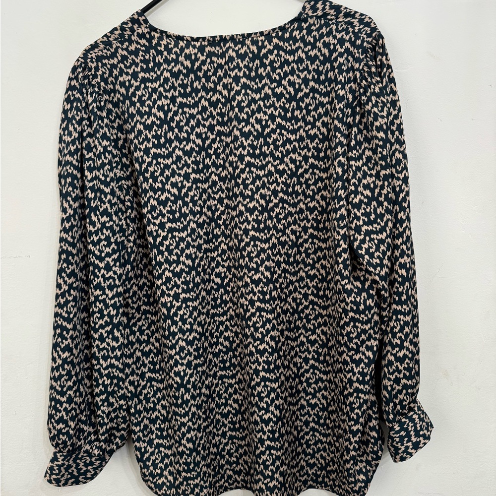 Lush Black and White Boxy Blouse